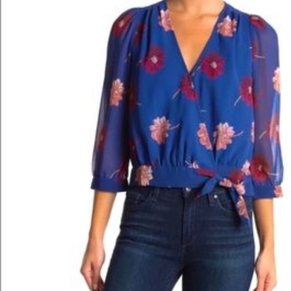 MADEWELL EFFIE FLORAL TOP SIZE XS